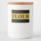 Custom FLOUR Storage Container Label for Kitchen Voedselcontainer Etiket (Voorkant)