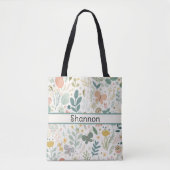 Custom Flower Canvas tas (Voorkant)