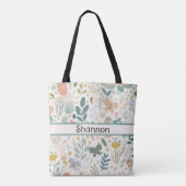 Custom Flower Canvas tas (Achterkant)