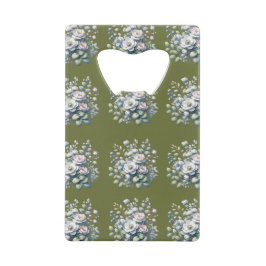 Custom flower creditkaart flessenopener