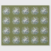 Custom flower design  cadeaupapier (Vlak)