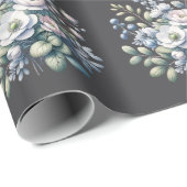 Custom flower design  cadeaupapier (Rol Hoek)