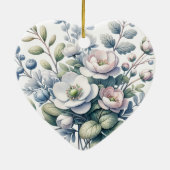 Custom flower design keramisch ornament (Achterkant)