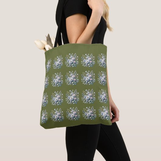 Custom flower design  tote bag (Dichtbij)