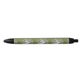 Custom flower design  zwarte inkt pen (Voorkant)