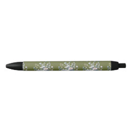 Custom flower design  zwarte inkt pen