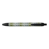 Custom flower design  zwarte inkt pen (Achterkant)
