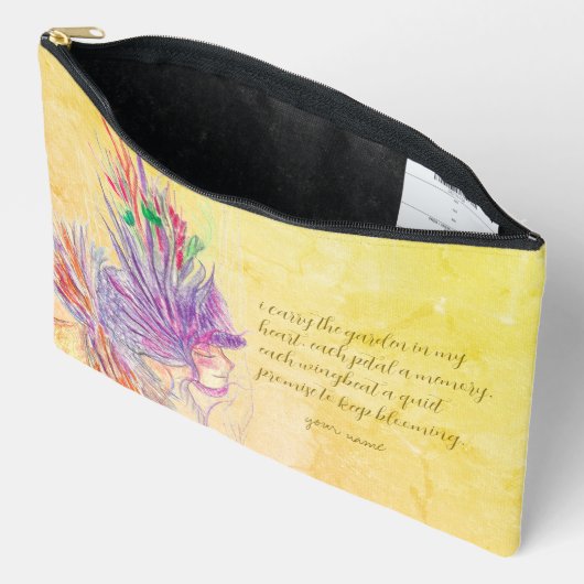 Custom Flower Fairy Toilettas – gepersonaliseerd Etui (Open)