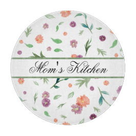 Custom Flower Kitchen Board - Cadeau voor Natuur M Snijplank