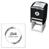 Custom Flower Shop & Bedrijfsnaam Zelfinktende Stempel (In situ)