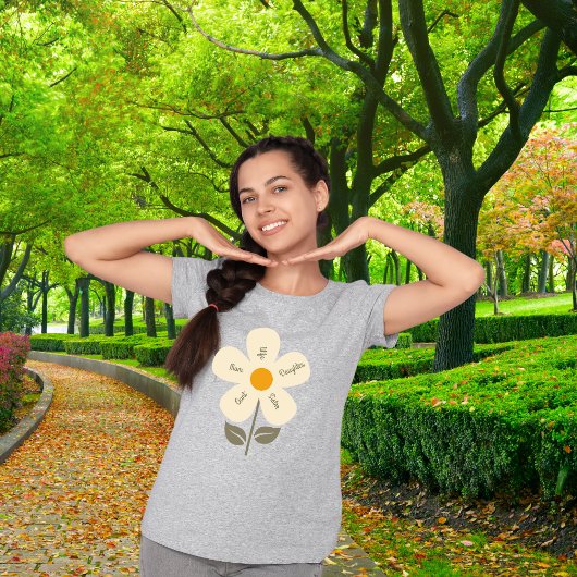 Custom Flower, Vrouw Rol, Moeder, Vrouw, Bloemen,  T-shirt