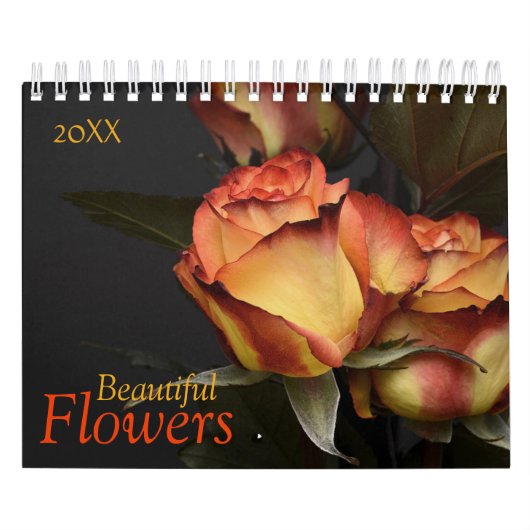 Custom Flowers Calendar | Redactionele tekst Kalender (Hoes)