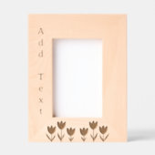 Custom Flowers gegraveerd hout Lijst (Voorkant)