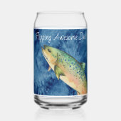 Custom Fly Fisherman Father cadeau Blikvorm Glas (Voorkant)