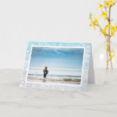 Custom Fly Vissen "Fishmas" Sneeuw Winter Vakantie Kaart (Gele Bloem)