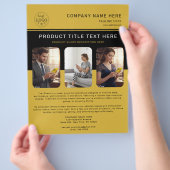 Custom Flyer for Product Promotions Marketing (Hand)