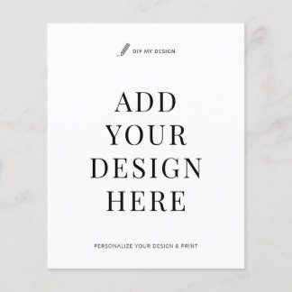 Custom Flyer Printing 4.5x5.6" Upload Your Design