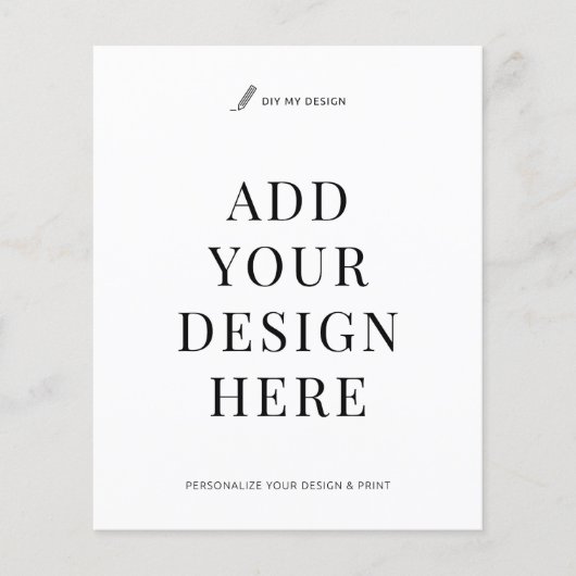 Custom Flyer Printing 4.5x5.6" Upload Your Design (Voorkant)