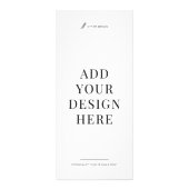 Custom Flyer Printing 4x9" Upload Your Design Reclamekaart (Achterkant)