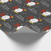 Custom Foghorn Leghorn Merry kerst Cadeaupapier (Hoek)