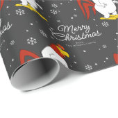 Custom Foghorn Leghorn Merry kerst Cadeaupapier (Rol Hoek)