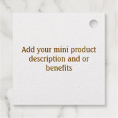 Custom Foil Favor tag (Achterkant)