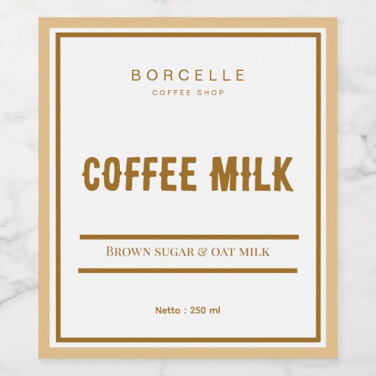 Custom Food & Beverage Label Set Wijn Etiket (Enkel label)