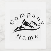 Custom Food & Beverage Label Set Wijn Etiket (Enkel label)