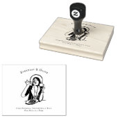 Custom Food Blogger Branding Rubber Stamp Rubberstempel (Gestempeld)