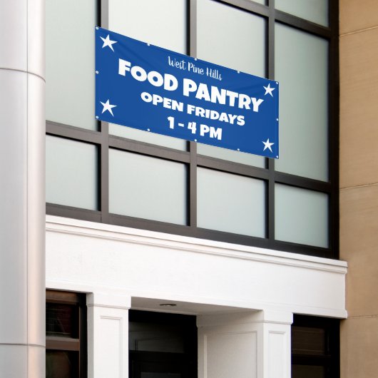 Custom Food Pantry Banner (Buitenkant Gebouw)