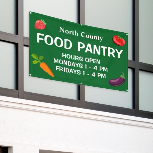 Custom Food Pantry Banner (Buitenkant Gebouw)
