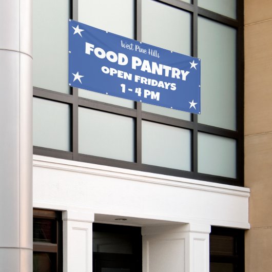 Custom Food Pantry Banner (Buitenkant Gebouw)