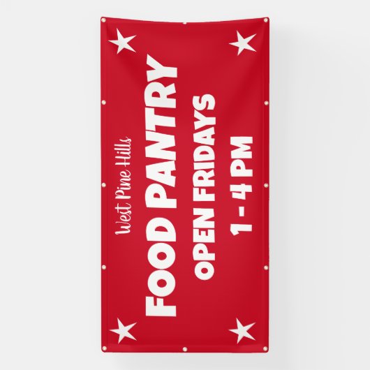 Custom Food Pantry Banner (Verticaal)
