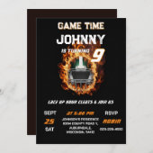 Custom Football birthday invitation Kaart (Voorkant / Achterkant)
