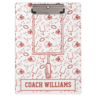Custom Football Coach Clipboard Illustrated Sports Klembord