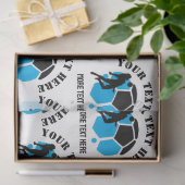 Custom Football Girl kid's Football Birthday party Tissuepapier (Geschenk)