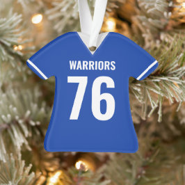 Custom Football Jersey Ornament