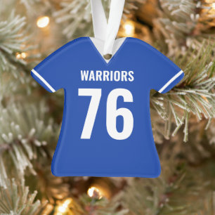 Custom Football Jersey Ornament