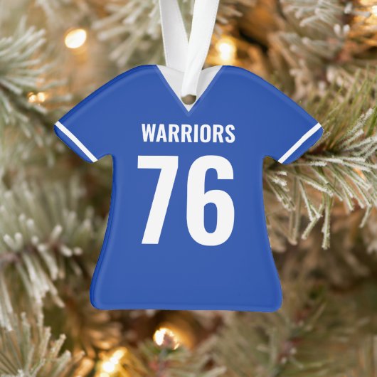 Custom Football Jersey Ornament (Boom)