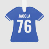 Custom Football Jersey Ornament (achterkant)