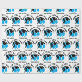 Custom Football Meisje kind Football Verjaardagsfe Cadeaupapier (Vlak)