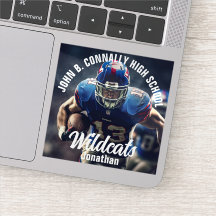 Custom Football Player Foto High School Laptop