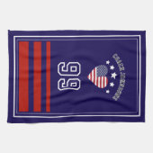 Custom Football Player,Personalized Sports Towel | Theedoek (Horizontaal)