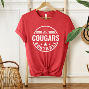 Custom Football Team met Speler Naam Nummer Rood Tri-Blend Shirt