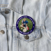 Custom Football Team Photo Ronde Button 7,6 Cm (In situ)