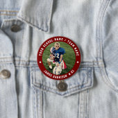 Custom Football Team Photo Ronde Button 7,6 Cm (In situ)