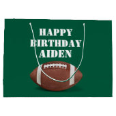 Custom Football Theme Party Groot Cadeauzakje (Achterkant)