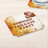 Custom Football Theme Party Kartonnen Onderzetters (Gekanteld)