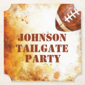 Custom Football Theme Party Kartonnen Onderzetters (Voorkant)
