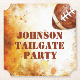 Custom Football Theme Party Kartonnen Onderzetters